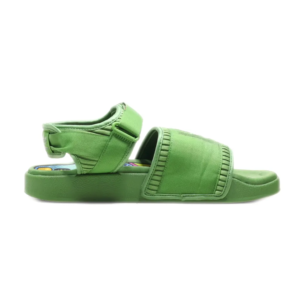 Adidas Casual Sandals Fabric Green Colour For Men