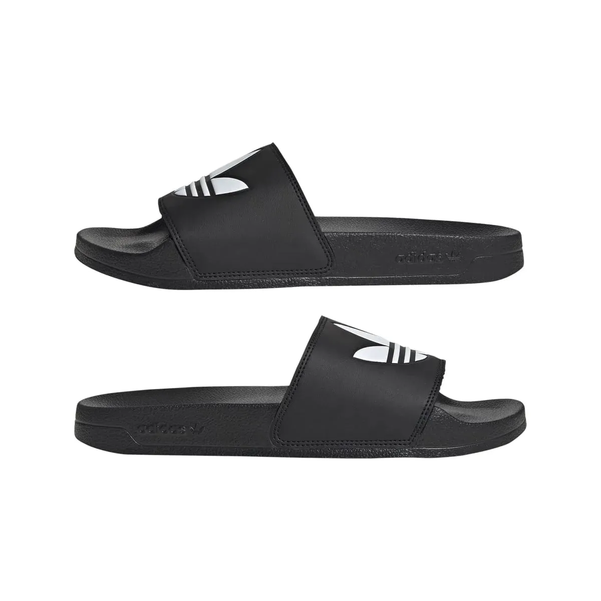 ADIDAS Men's Black/White Slide Sandals