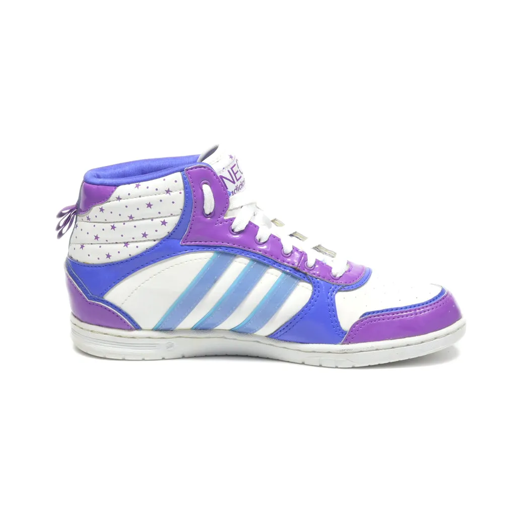 Adidas Neo High-Top Sneakers Leather Blue Colour For Women