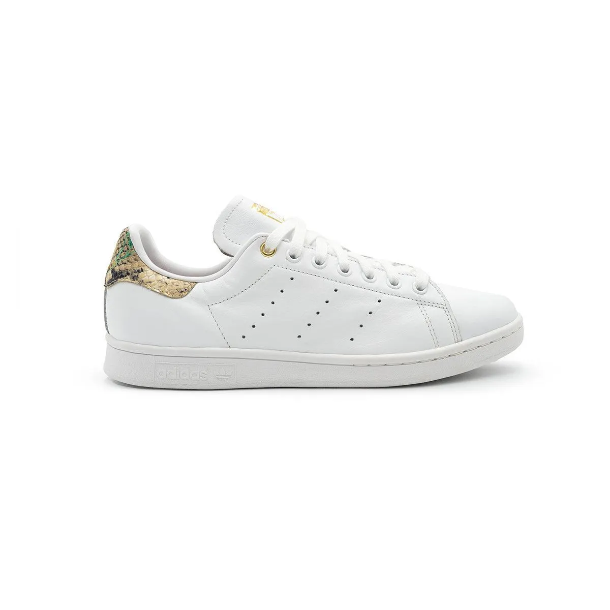 Adidas Stan Smith Snakeskin Floral Mashup Low-Top Sneakers Leather White Colour For Women