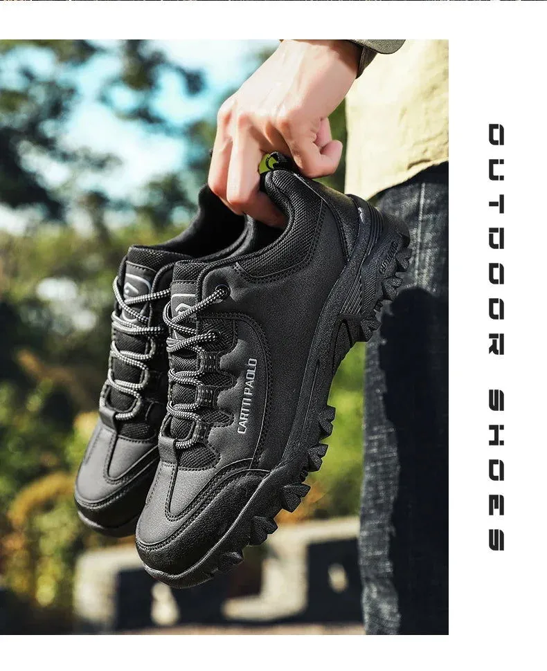 Booties Man Soccer Walker Work Sneakers For Men Winter Footwear Men's Hiking Shoes Original Brand Tennis Mountaineering Tennis