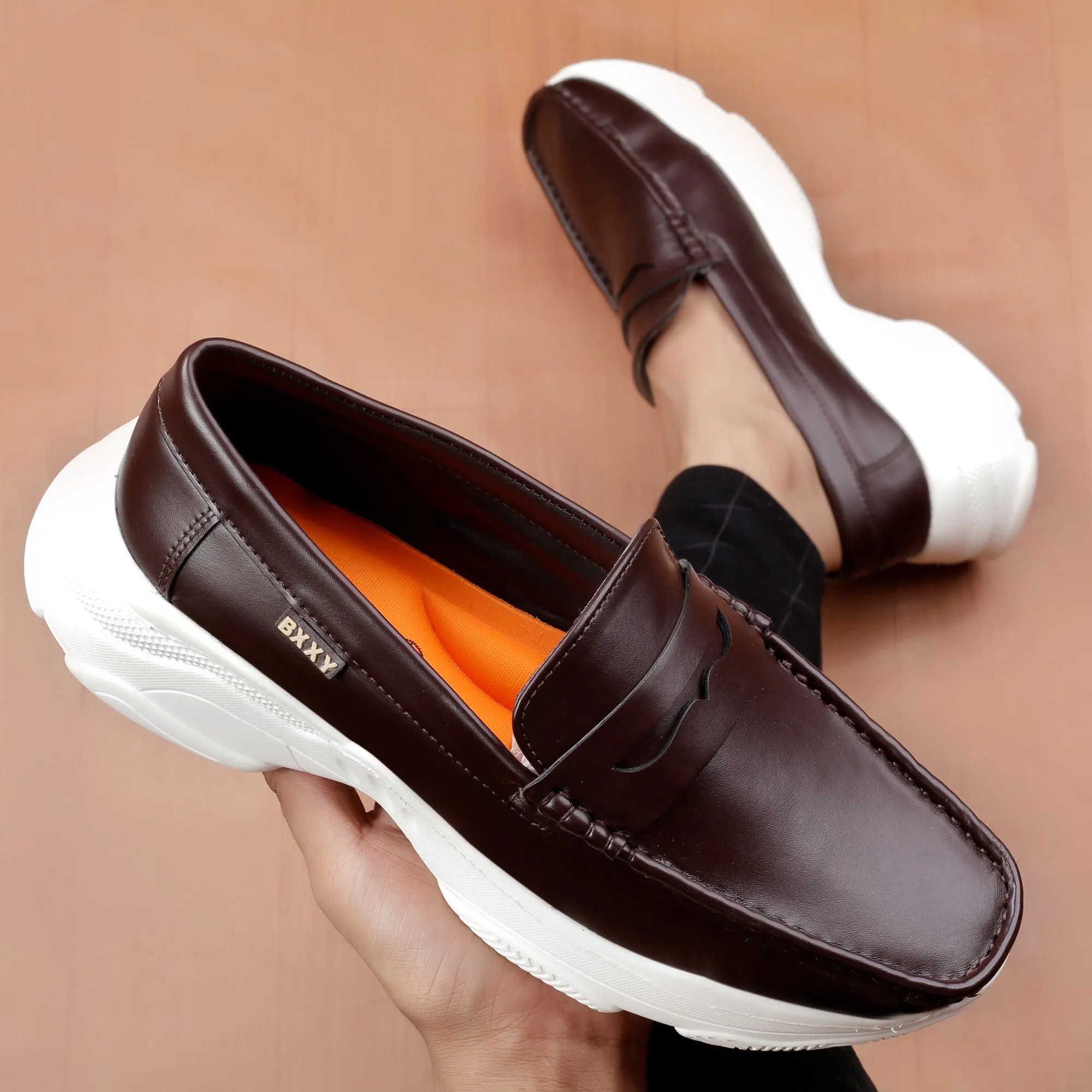 Bxxy New Stylish Men's Faux Leather Stylish Loafers