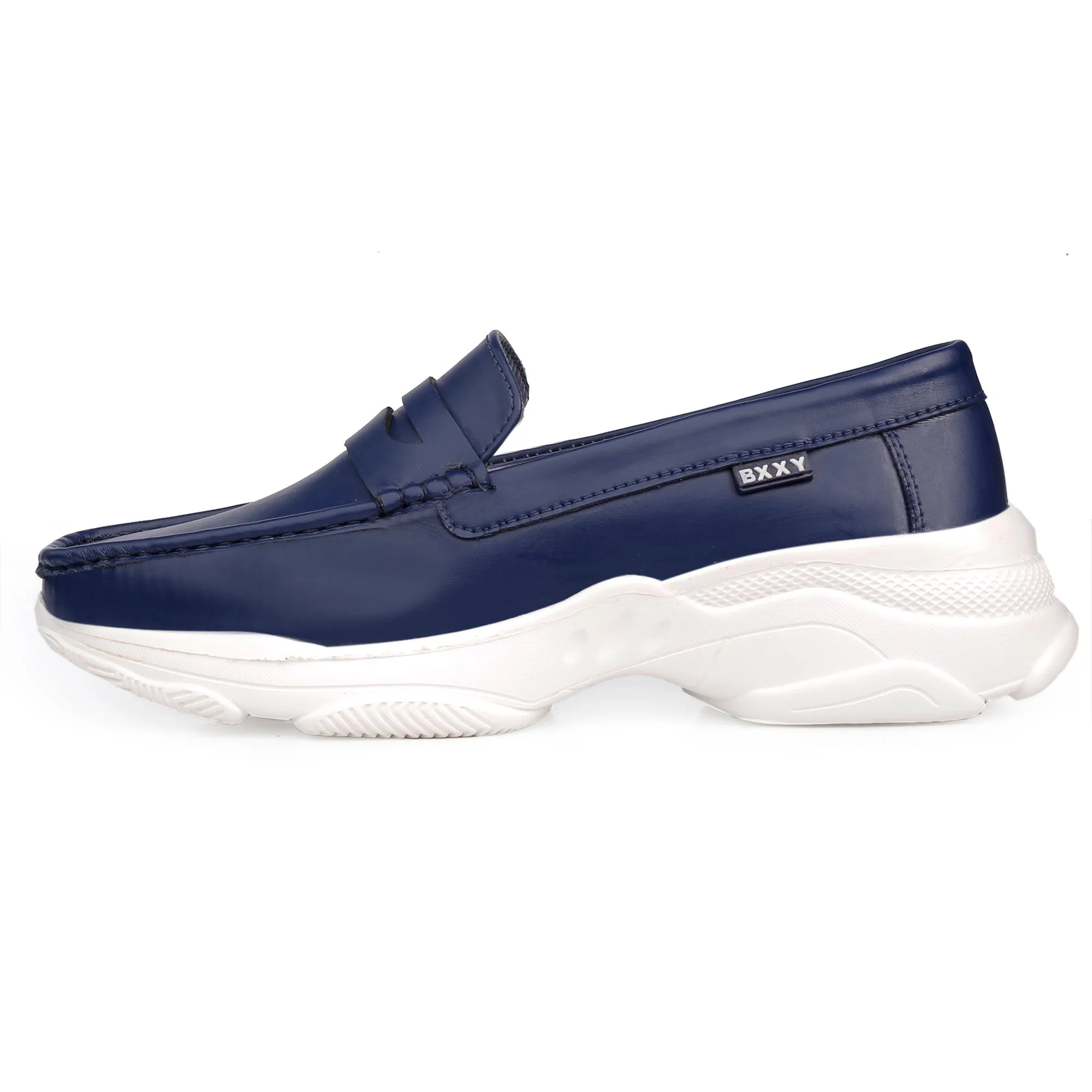 Bxxy's Men's Faux Leather Fashionable and Comfortable Slip-ons