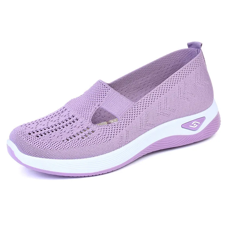 Comfortable Breathable Platform Loafers Slip On Loafer Wide Width Shoes For Women