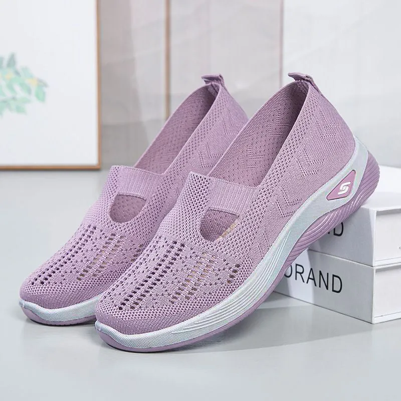 Comfortable Breathable Platform Loafers Slip On Loafer Wide Width Shoes For Women