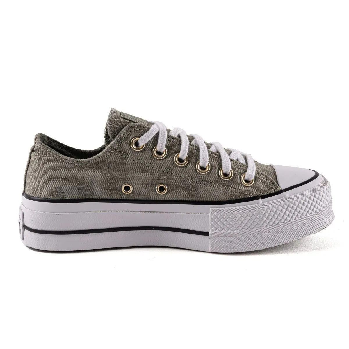 Converse Chuck Taylor All Star Platform Low-Top Sneakers Canvas Green Colour For Women