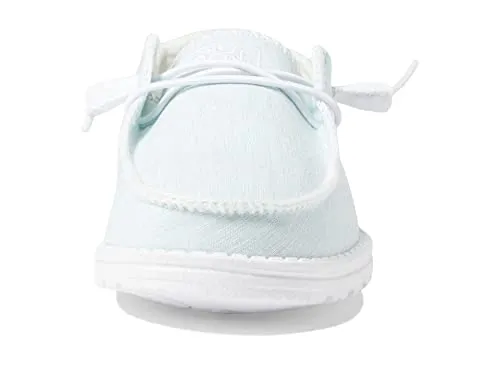 Hey Dude Women's Wendy Boho Stitch Sky Blue Size 8 | Women's Shoes | Women's Slip On Shoes | Comfortable & Light-Weight