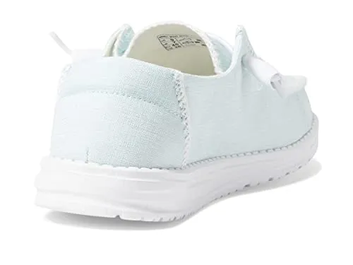 Hey Dude Women's Wendy Boho Stitch Sky Blue Size 8 | Women's Shoes | Women's Slip On Shoes | Comfortable & Light-Weight