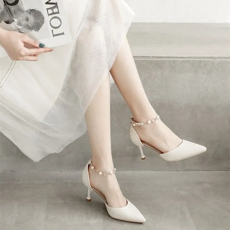 INSTOCK - High-heeled sandals for women summer new Korean style