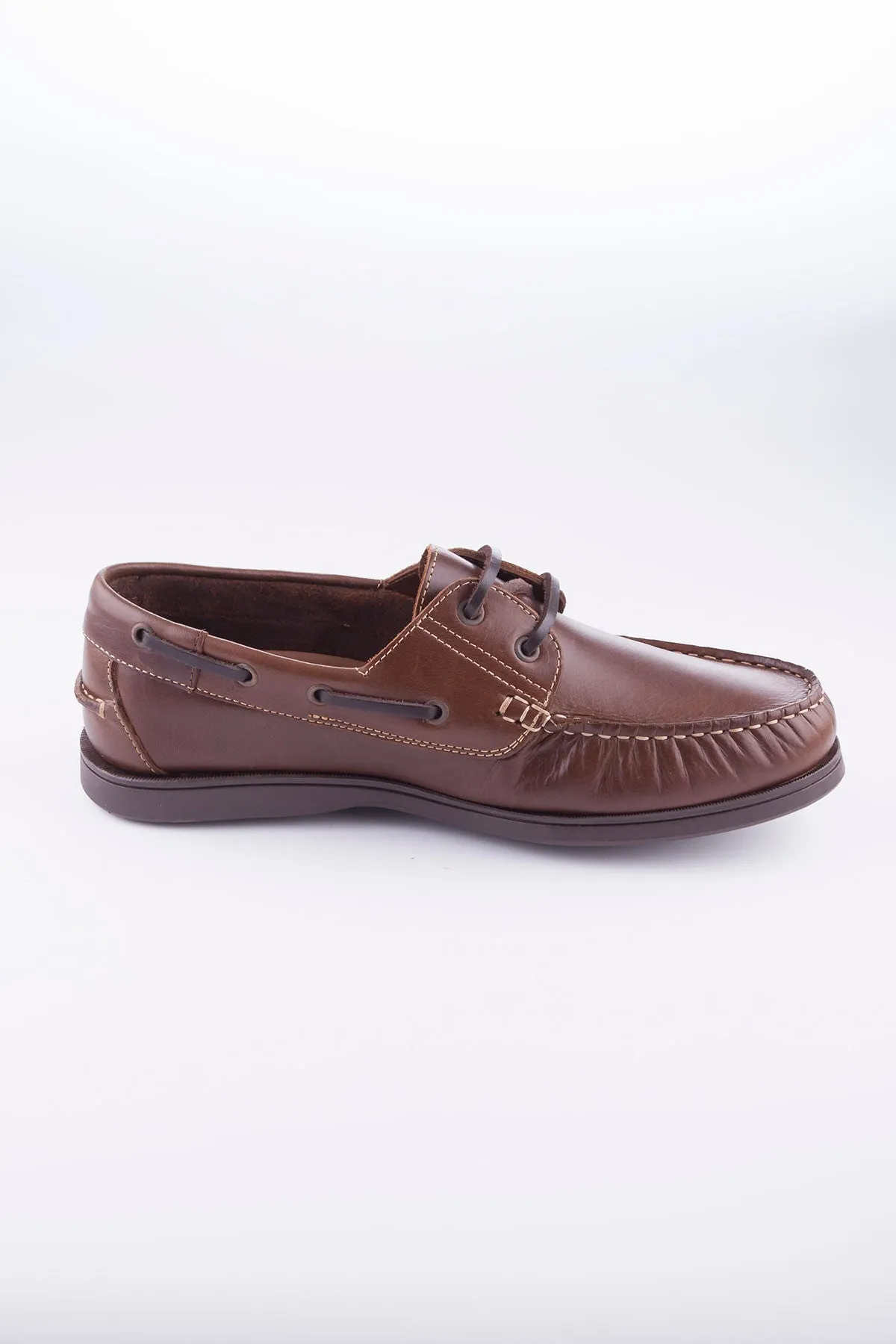 Laced Leather Deck Shoes