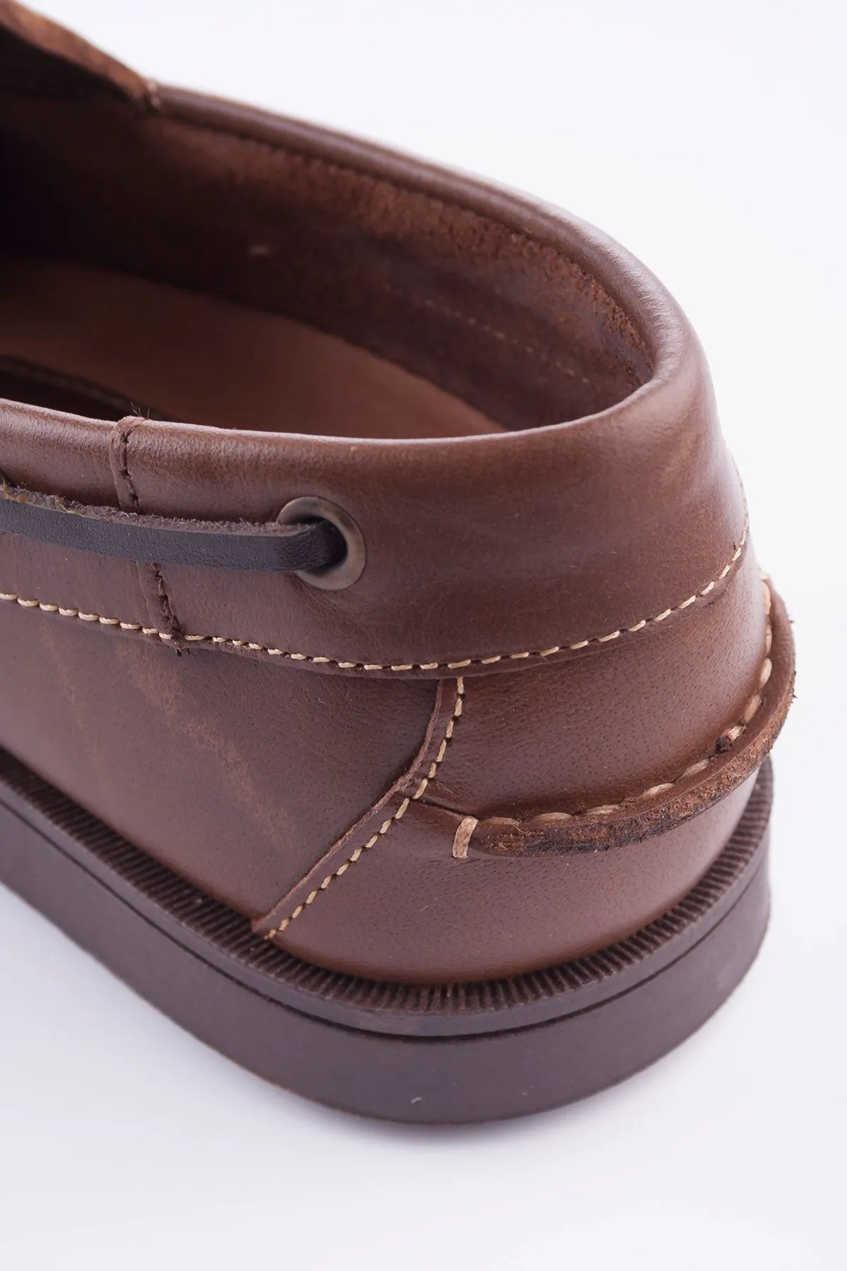 Laced Leather Deck Shoes