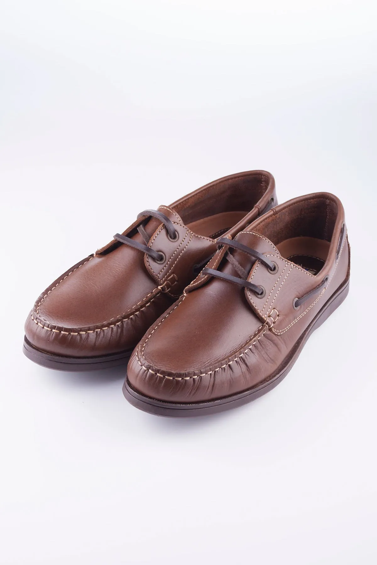 Laced Leather Deck Shoes