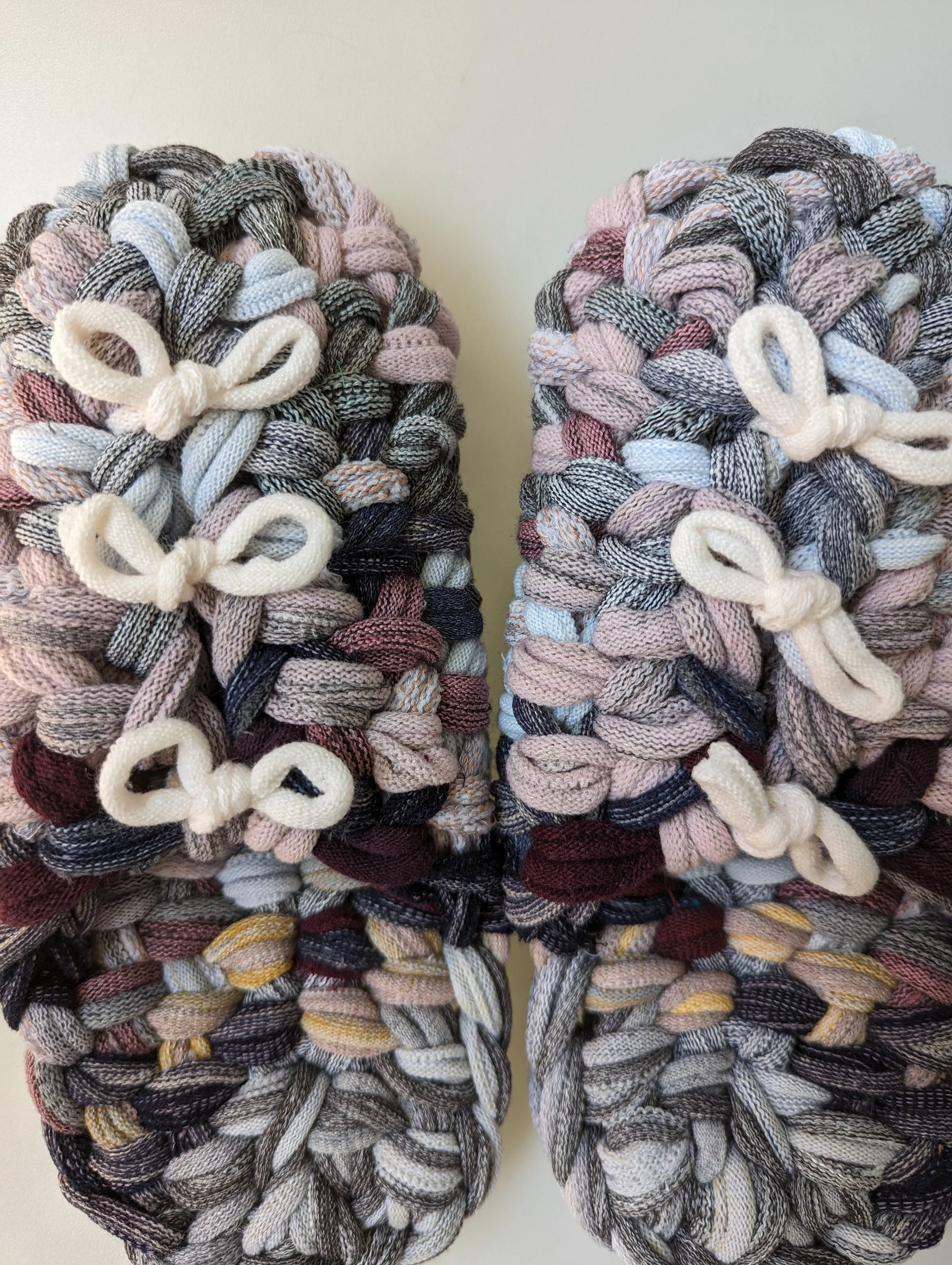 Large | Knit up-cycle slippers 2023-L32 [Large]