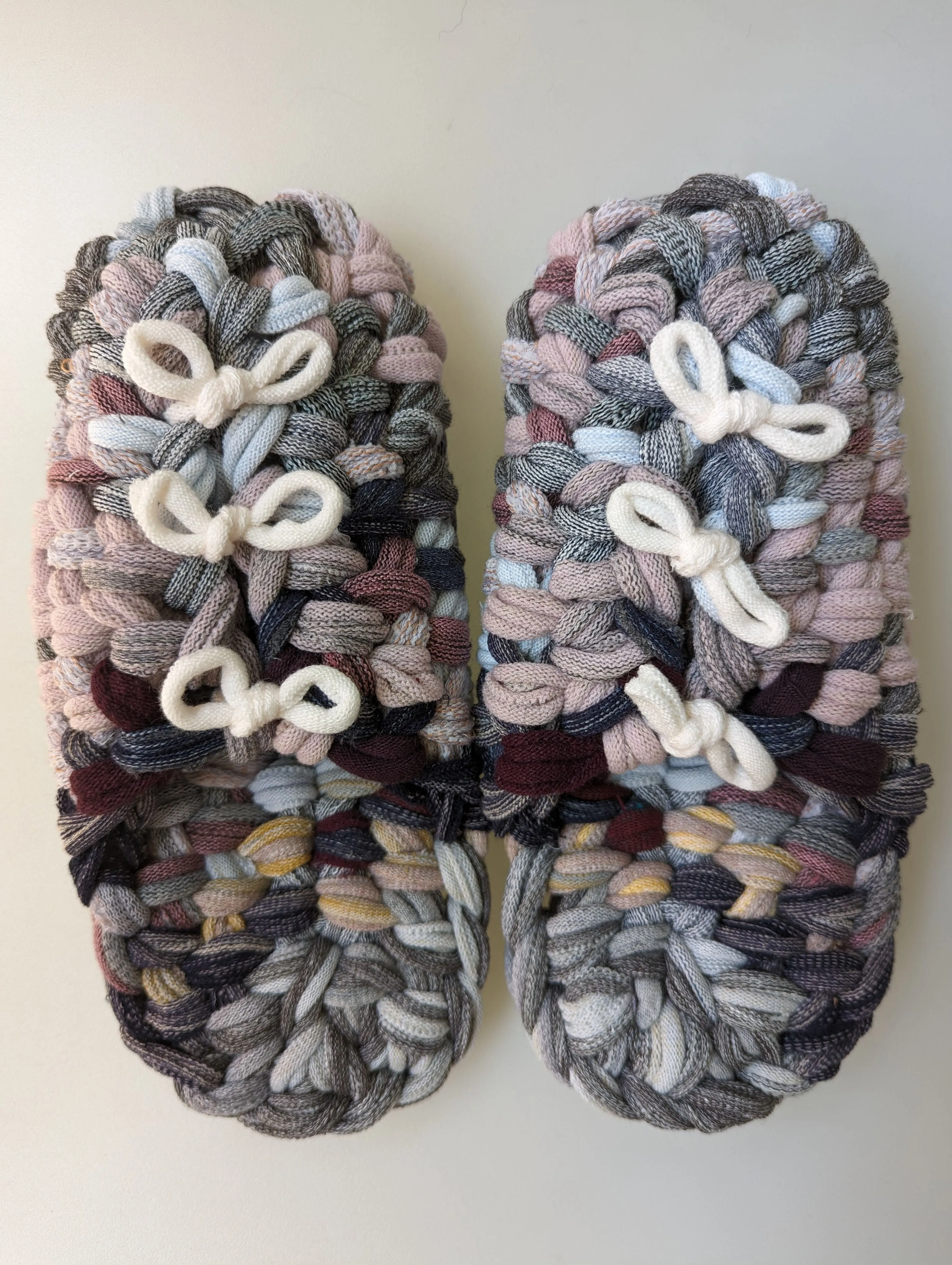 Large | Knit up-cycle slippers 2023-L32 [Large]