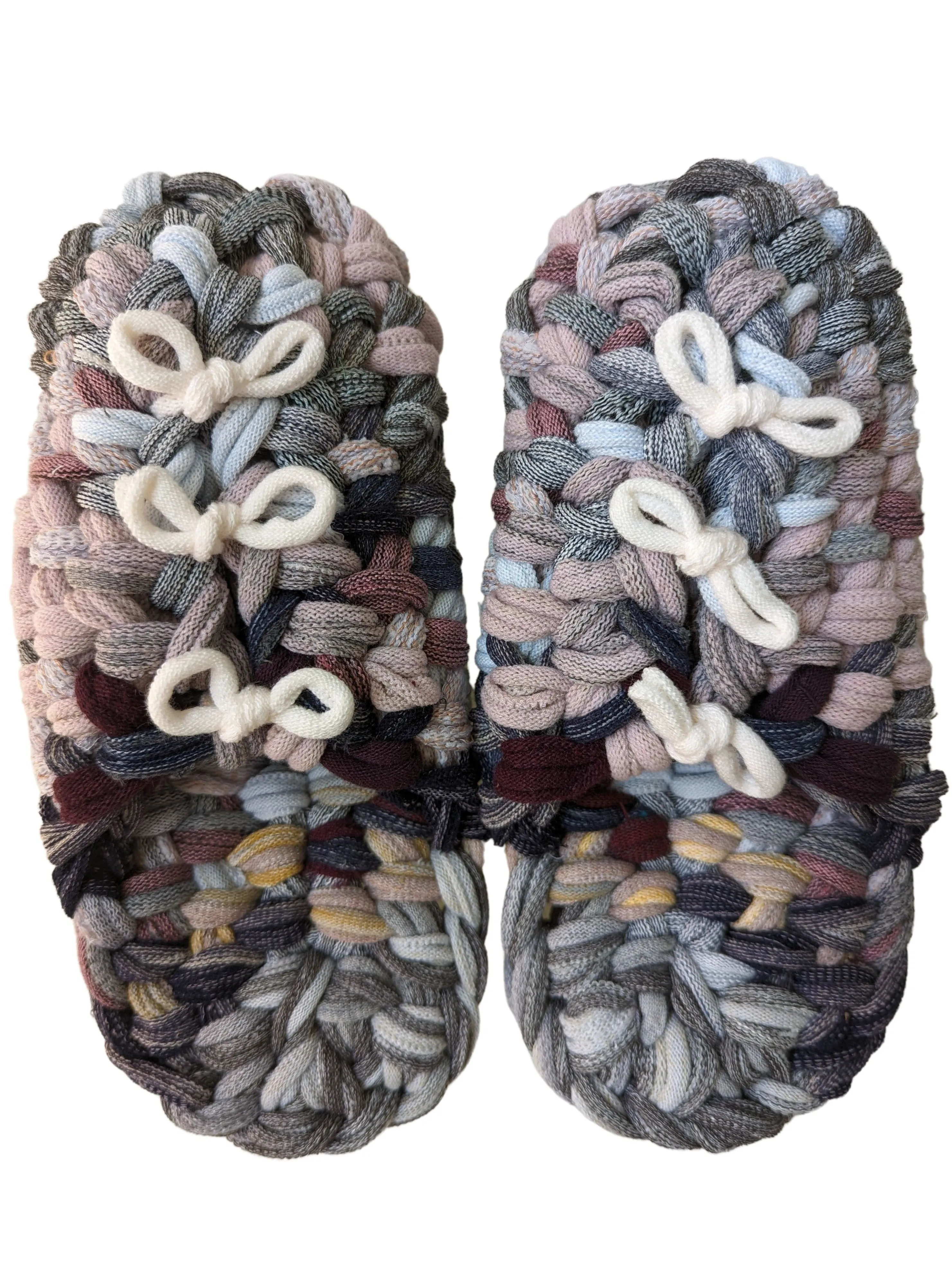 Large | Knit up-cycle slippers 2023-L32 [Large]