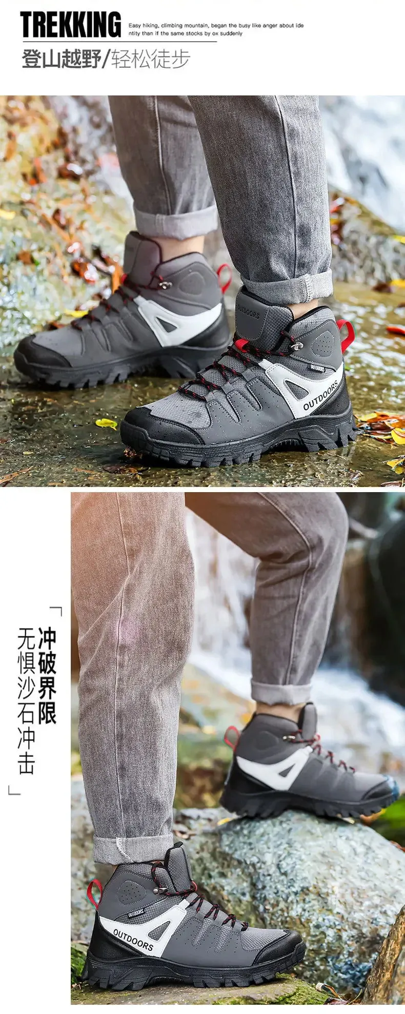 Leather Boots Branded Tennis Ankle Sneakers Safety Tennis Shoes Men Winter Designer Luxury 2024 Brand Mountaineering Kid Tennis