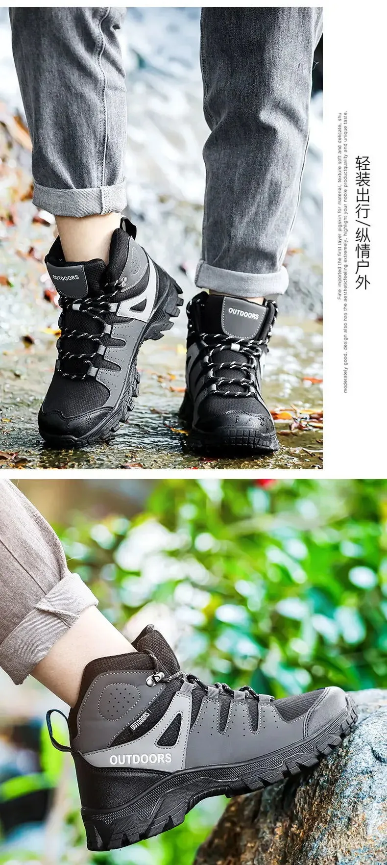 Leather Boots Branded Tennis Ankle Sneakers Safety Tennis Shoes Men Winter Designer Luxury 2024 Brand Mountaineering Kid Tennis