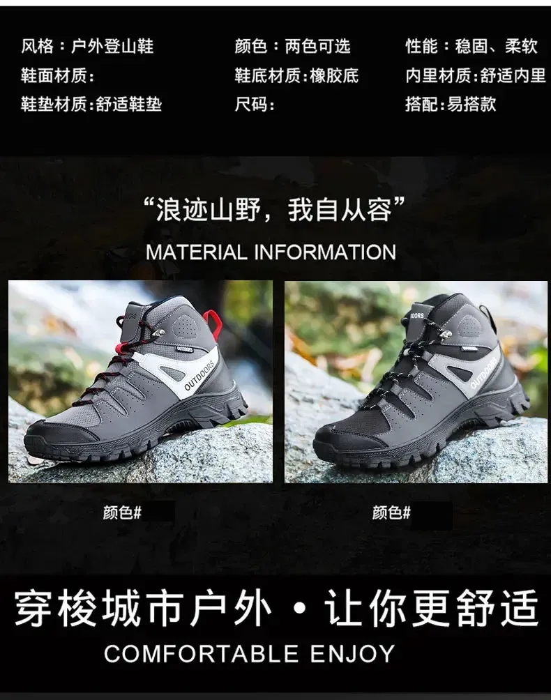 Leather Boots Branded Tennis Ankle Sneakers Safety Tennis Shoes Men Winter Designer Luxury 2024 Brand Mountaineering Kid Tennis