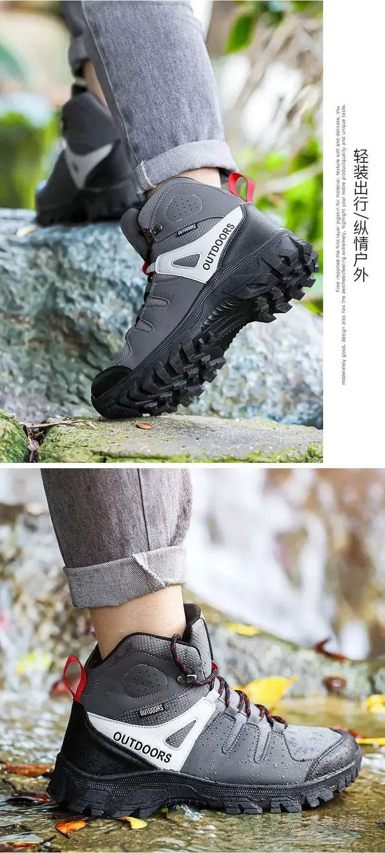 Leather Boots Branded Tennis Ankle Sneakers Safety Tennis Shoes Men Winter Designer Luxury 2024 Brand Mountaineering Kid Tennis