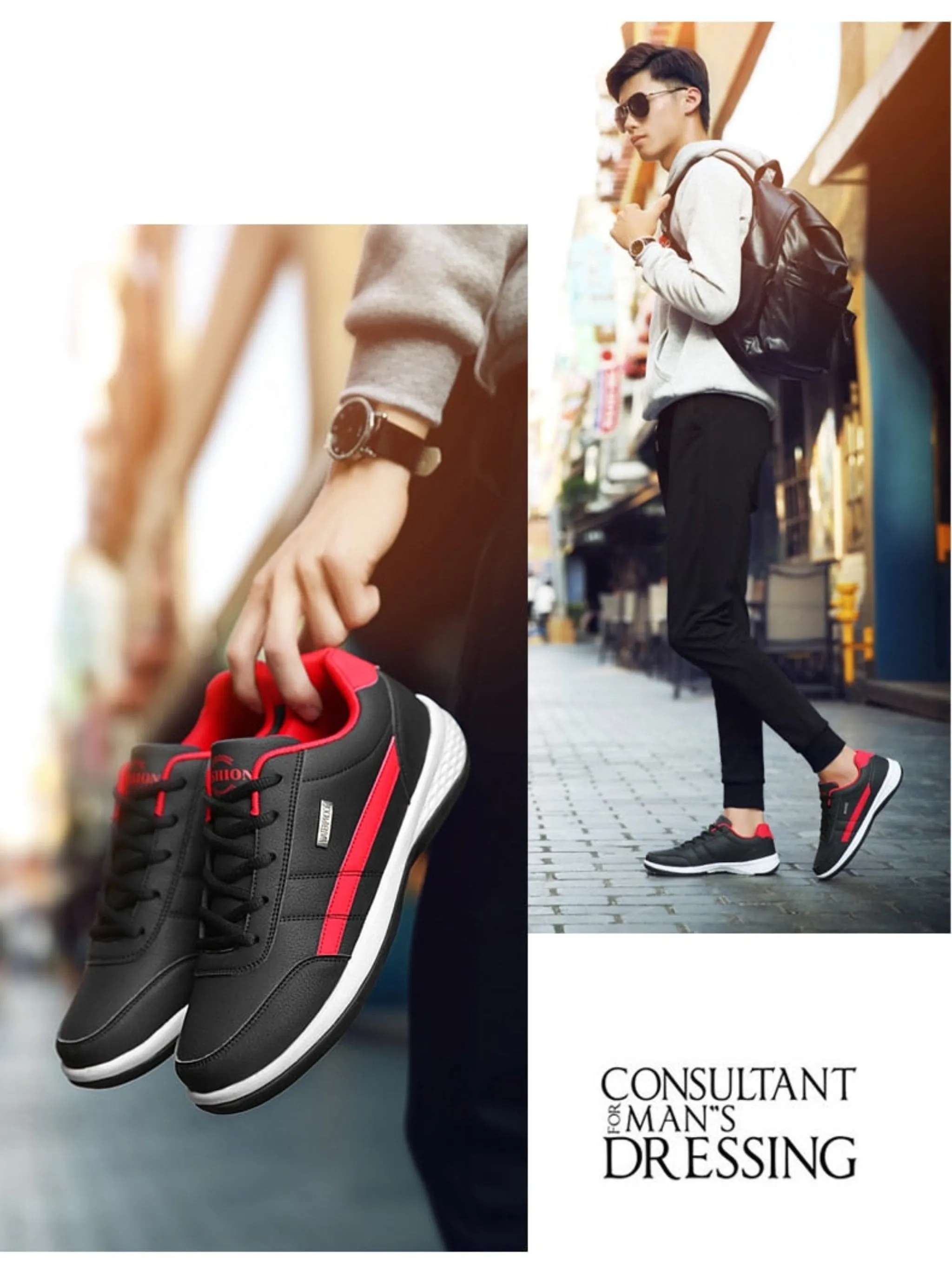 Low Top Breathable Men Sneakers