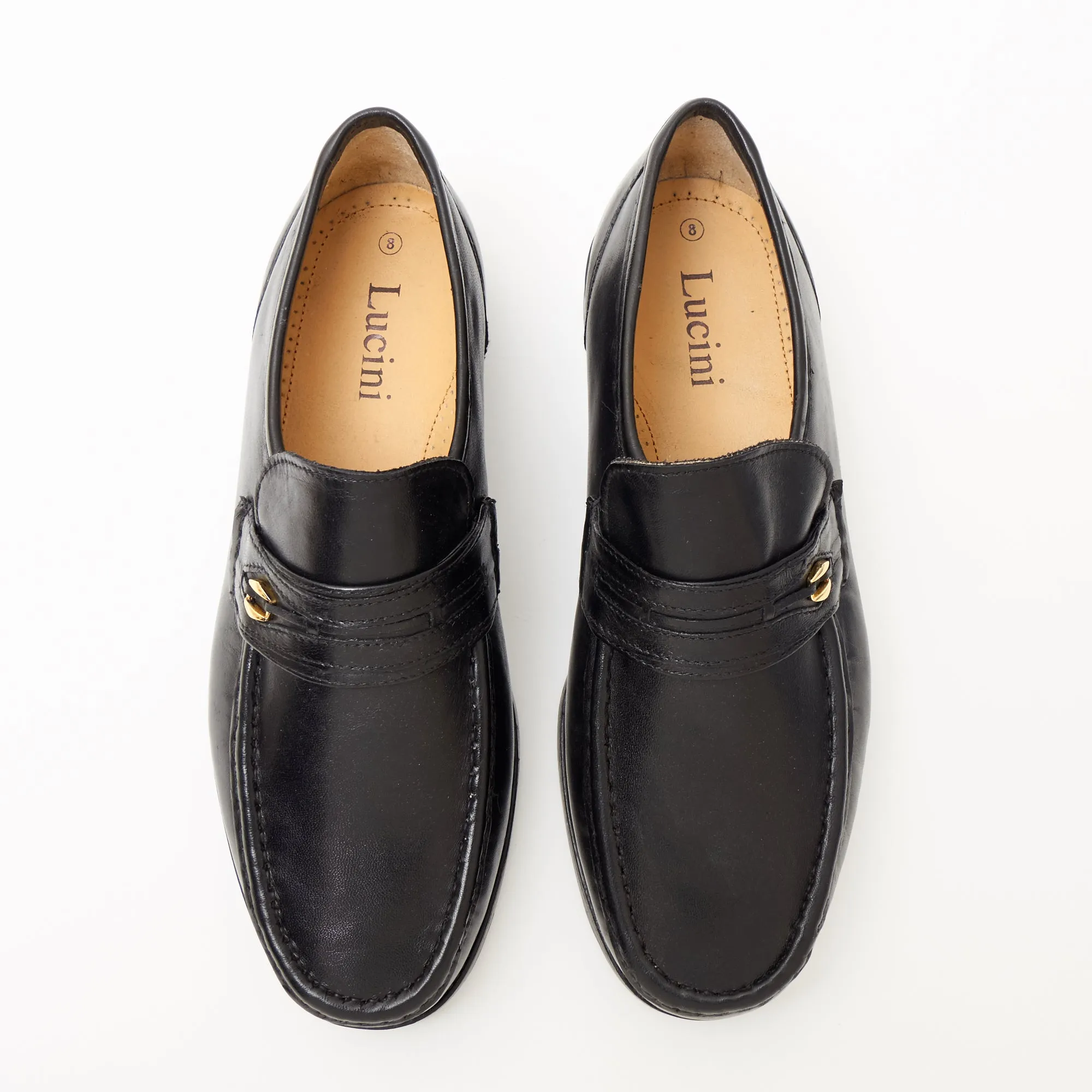 Mens Leather Casual Shoes - 2812_Black Sheep Napa