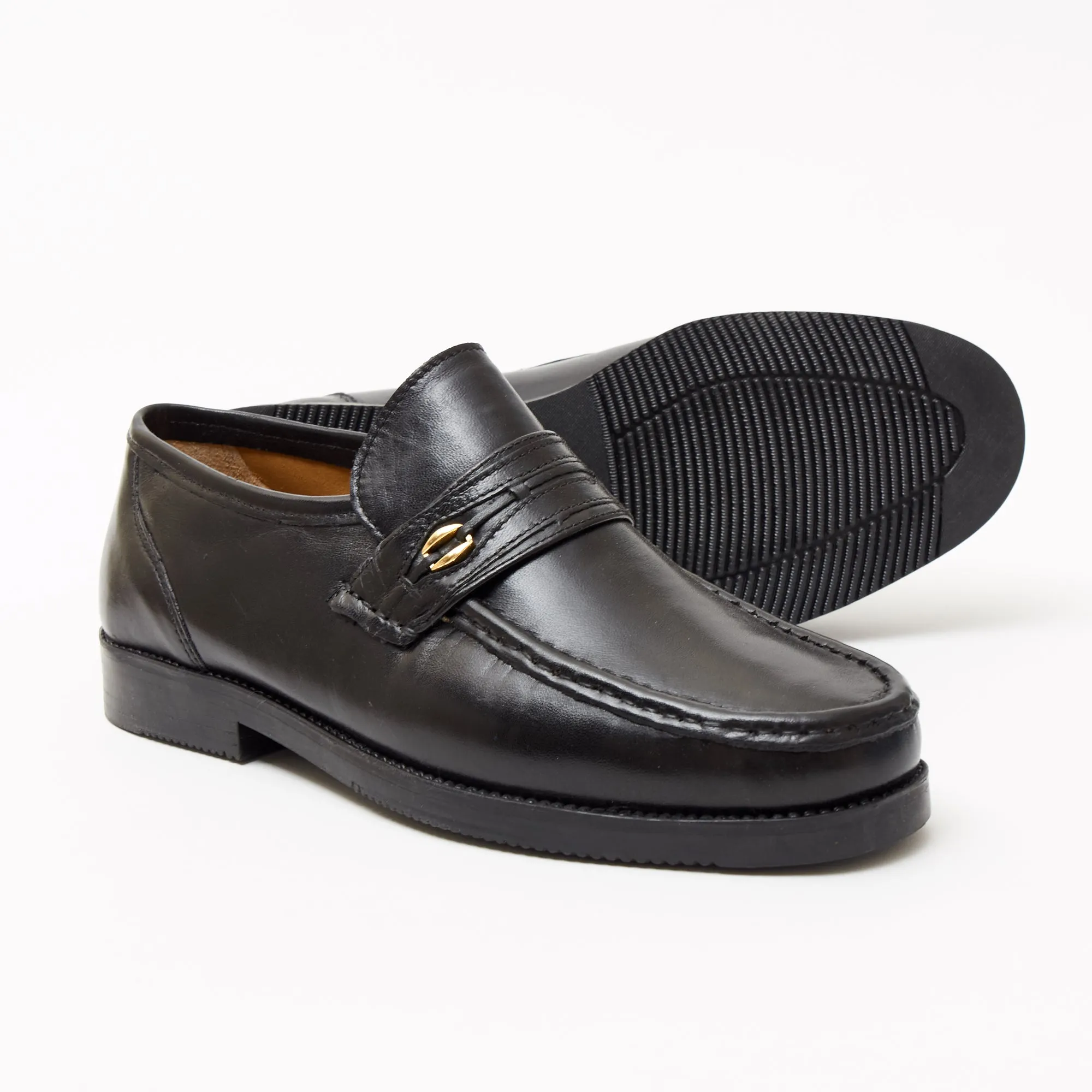 Mens Leather Casual Shoes - 2812_Black Sheep Napa