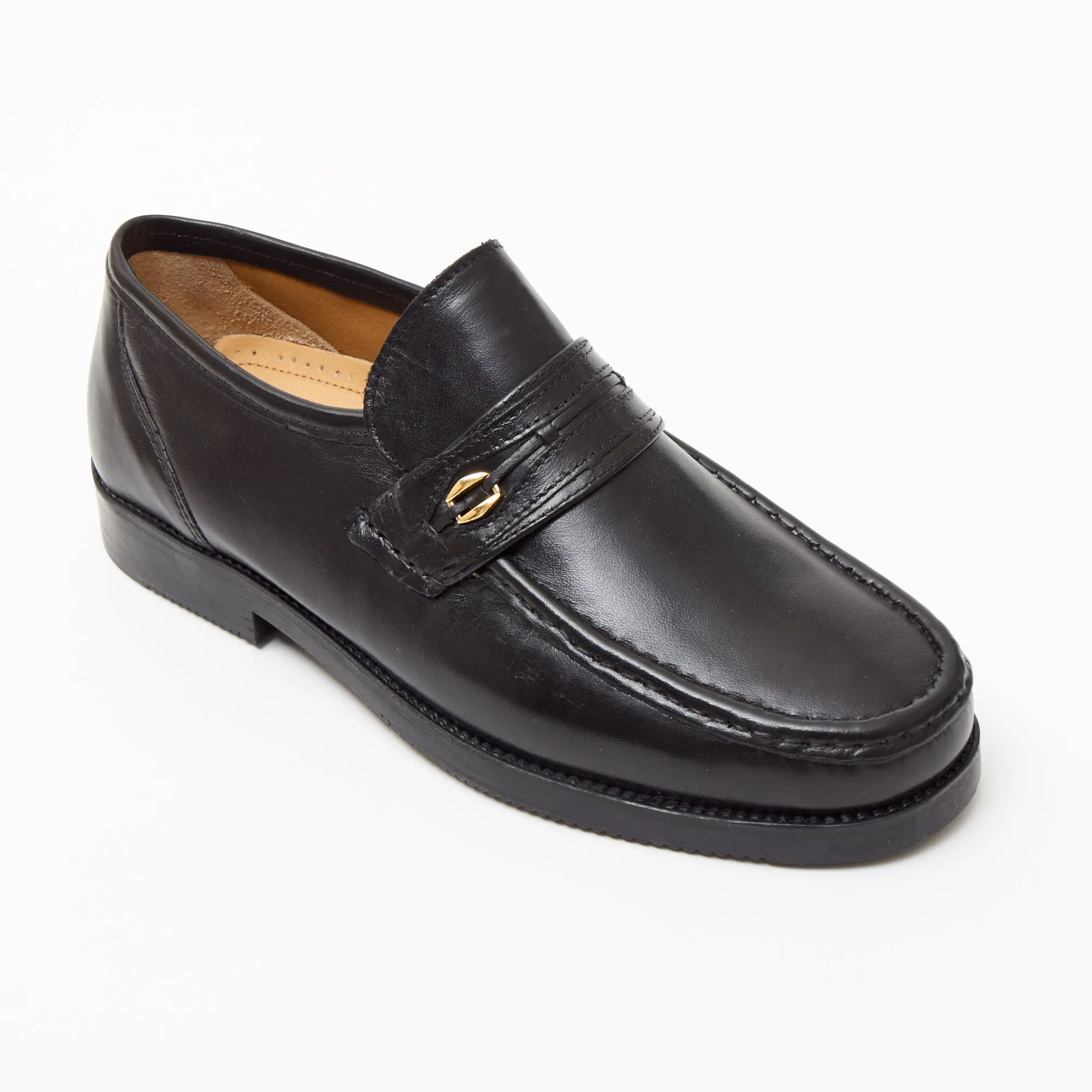 Mens Leather Casual Shoes - 2812_Black Sheep Napa