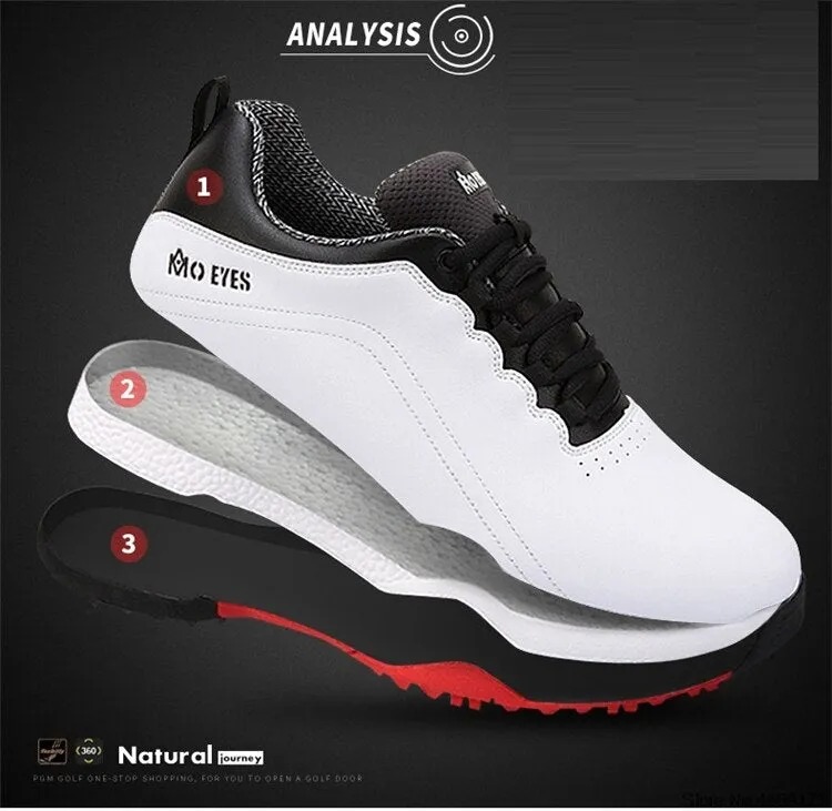 Mens Shock Absorption Golf Shoes Waterproof Anti-skid