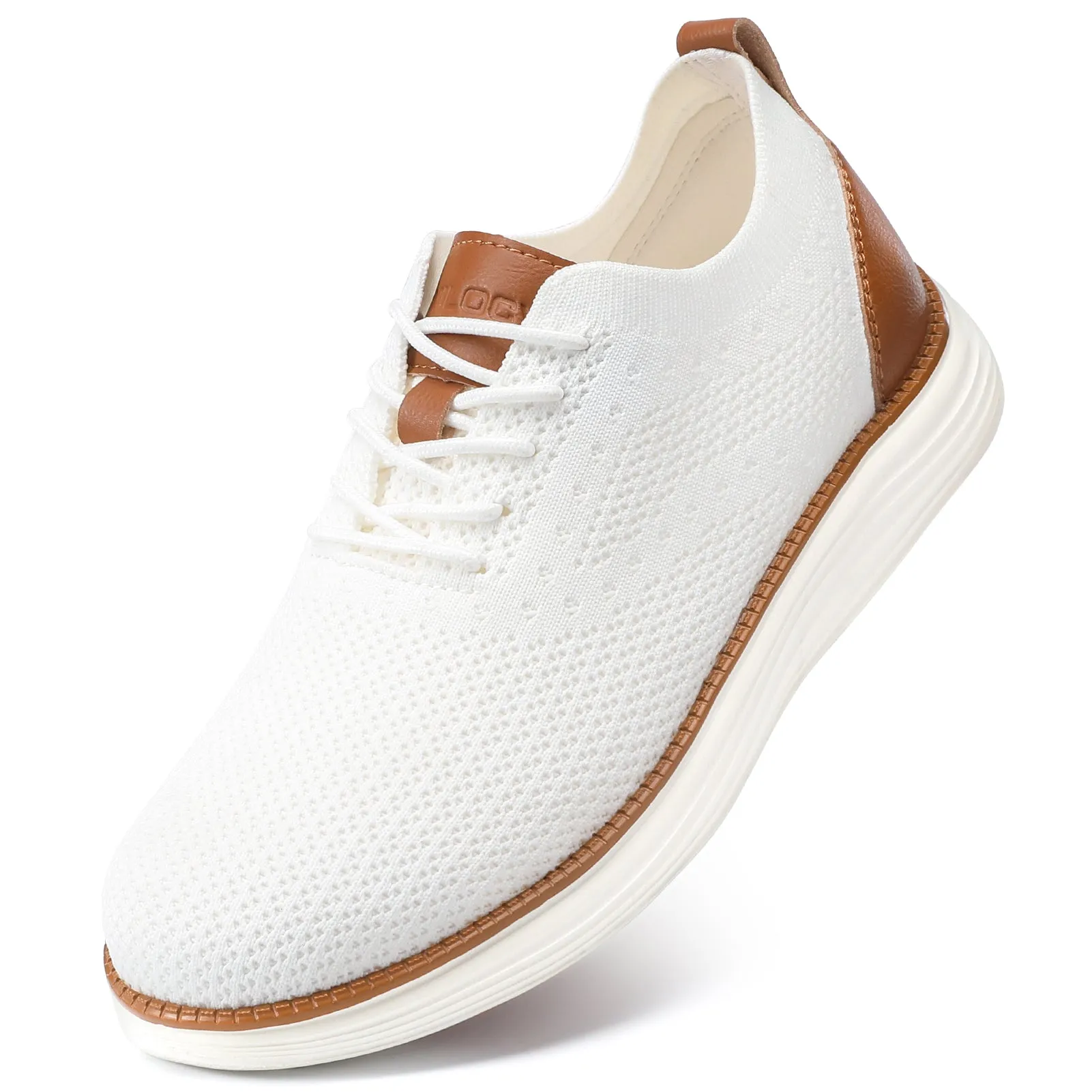 Men's Wide Walking Shoes Mesh Oxfords Business Casual Tennis Comfortable Sneakers