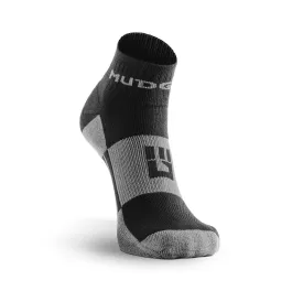 MudGear Quarter (¼) Crew Socks - Black/Gray (2 pair pack)