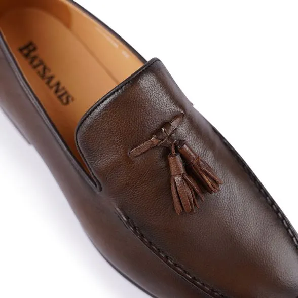 Nathan Brown Milled Loafers