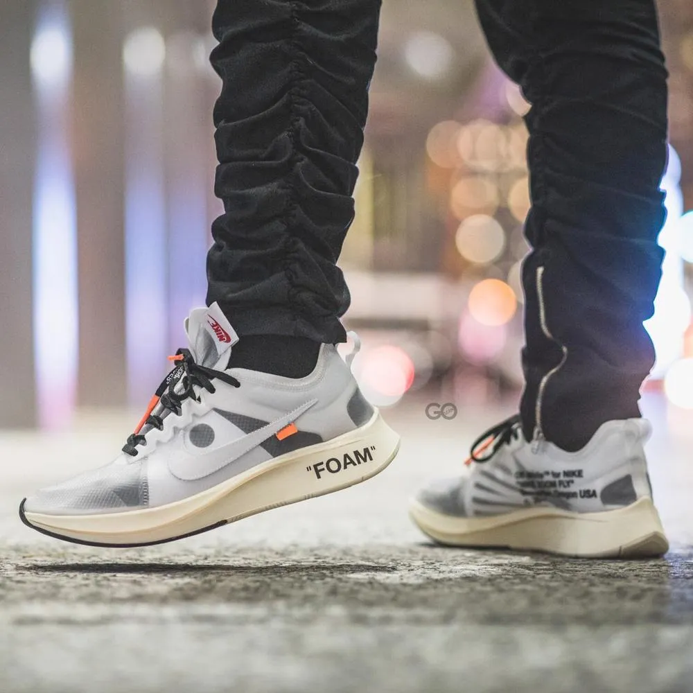 OFF-WHITE x Nike Zoom Fly "White-White-Muslin"