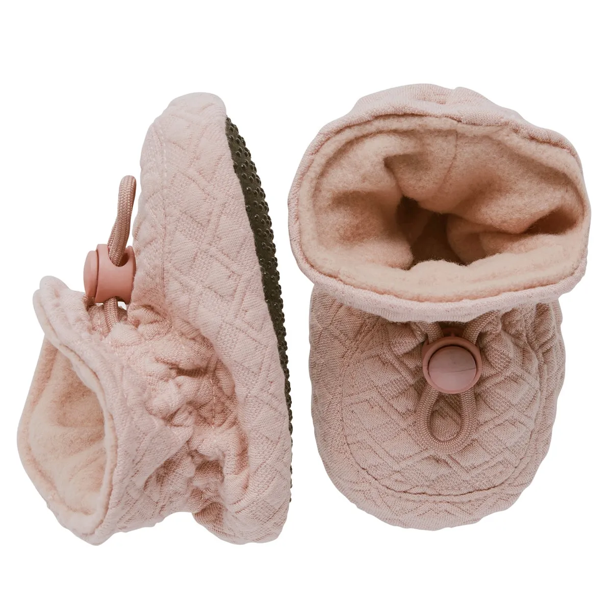 Quilted textile slippers