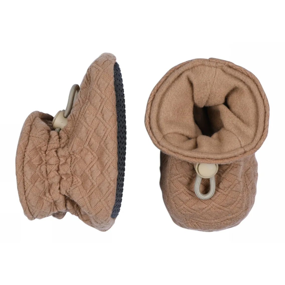 Quilted textile slippers