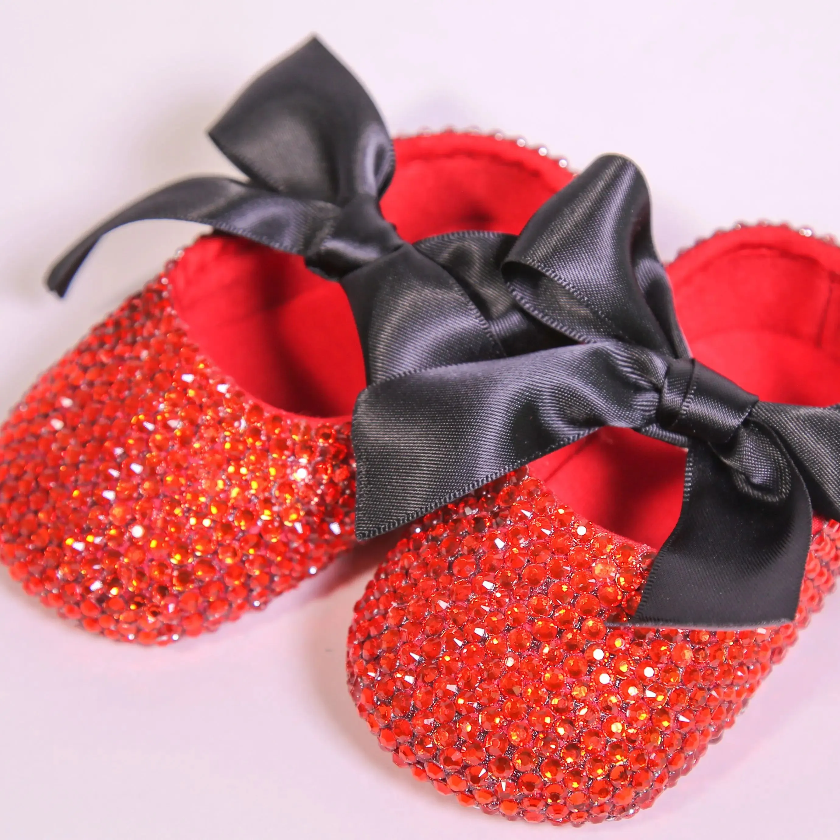 Rhinestone Slippers for Baby Girls