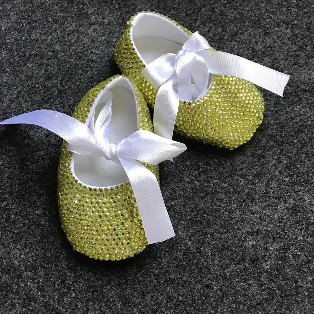 Rhinestone Slippers for Baby Girls