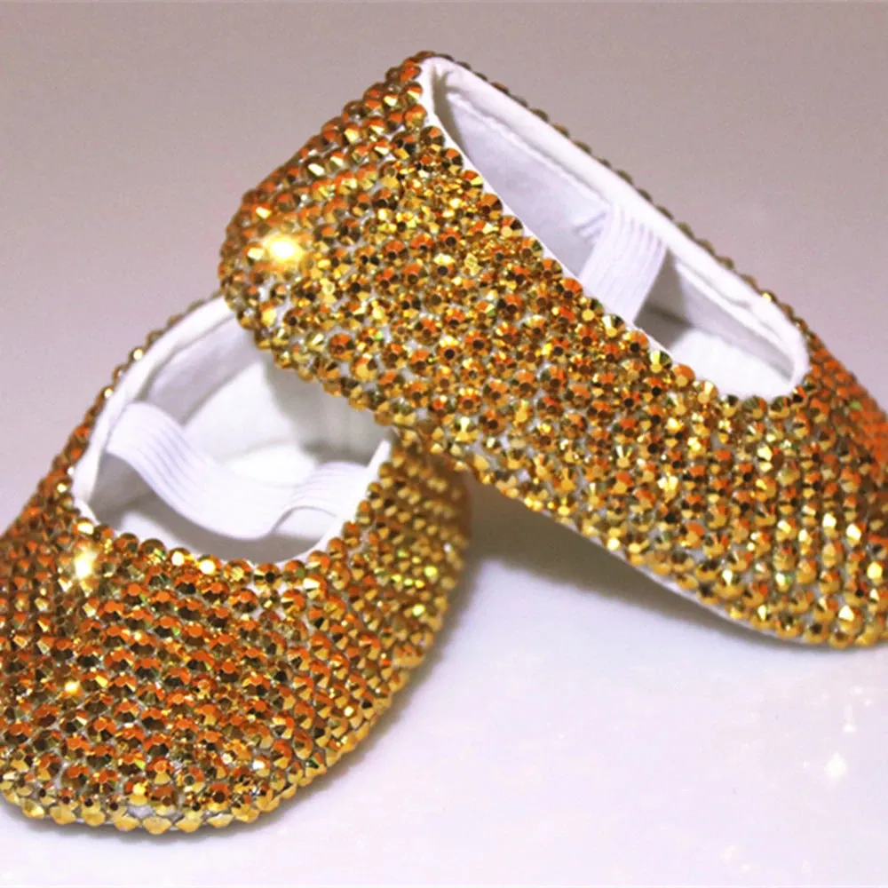 Rhinestone Slippers for Baby Girls