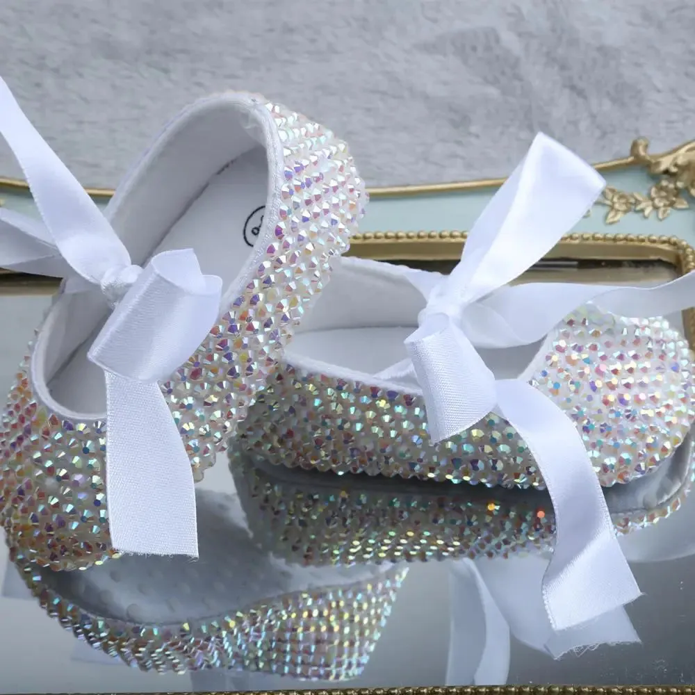 Rhinestone Slippers for Baby Girls