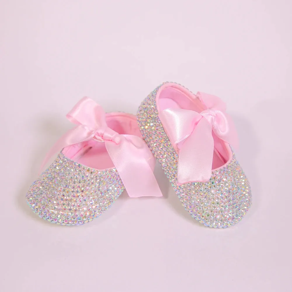 Rhinestone Slippers for Baby Girls