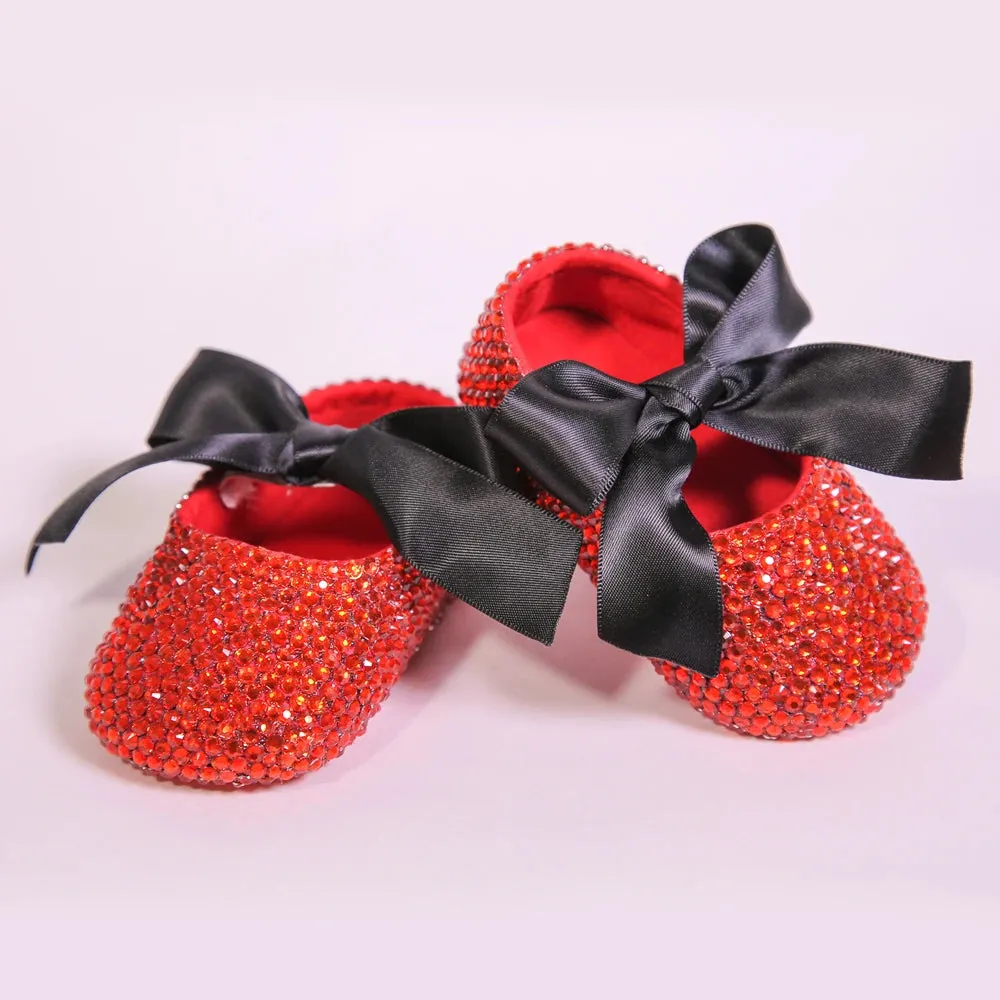 Rhinestone Slippers for Baby Girls