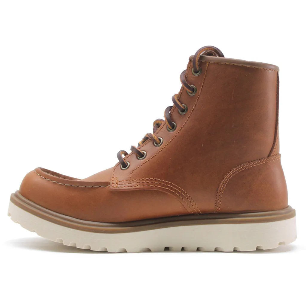 Staker Leather Women's Ankle Moc Toe Boots