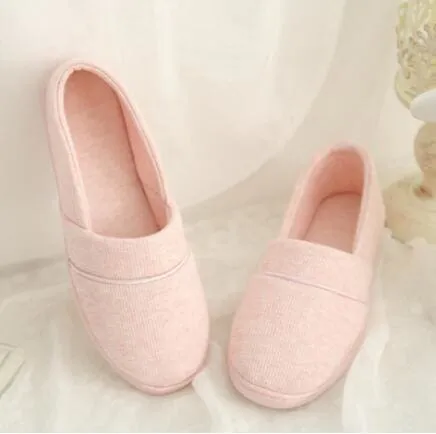 Thermal Cotton-Padded Soft Outsole Indoor Slippers For Women