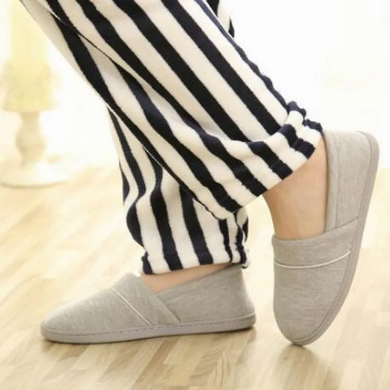 Thermal Cotton-Padded Soft Outsole Indoor Slippers For Women