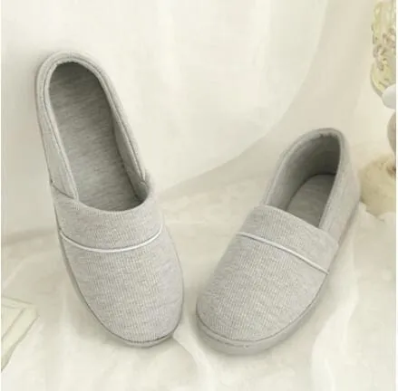 Thermal Cotton-Padded Soft Outsole Indoor Slippers For Women