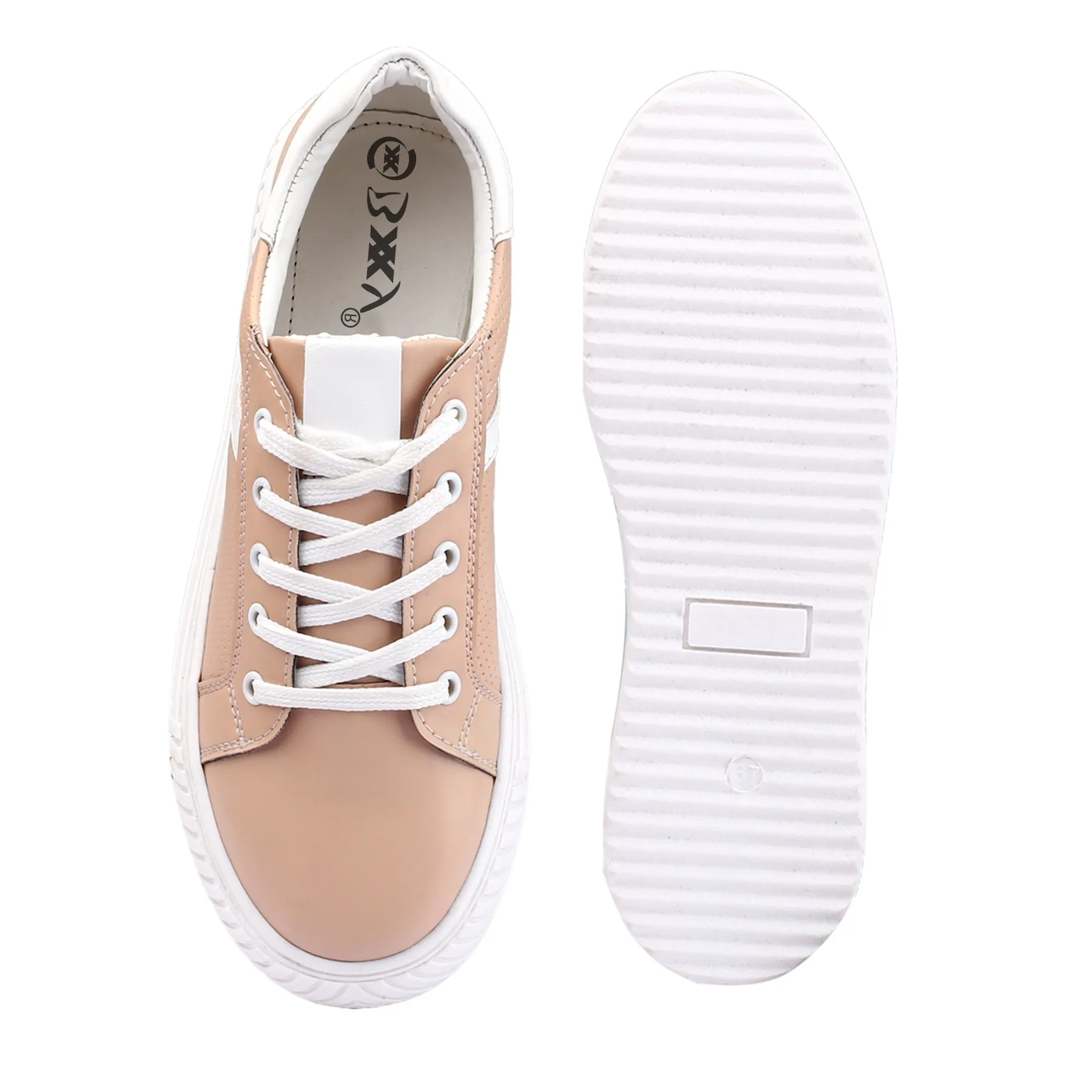 Women's Fashionable Vegan Leather Sneakers