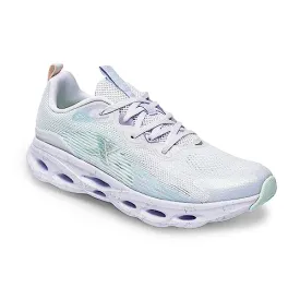 XTEP Off White & Green Reactive Coil Running Shoes for Women Euro 39